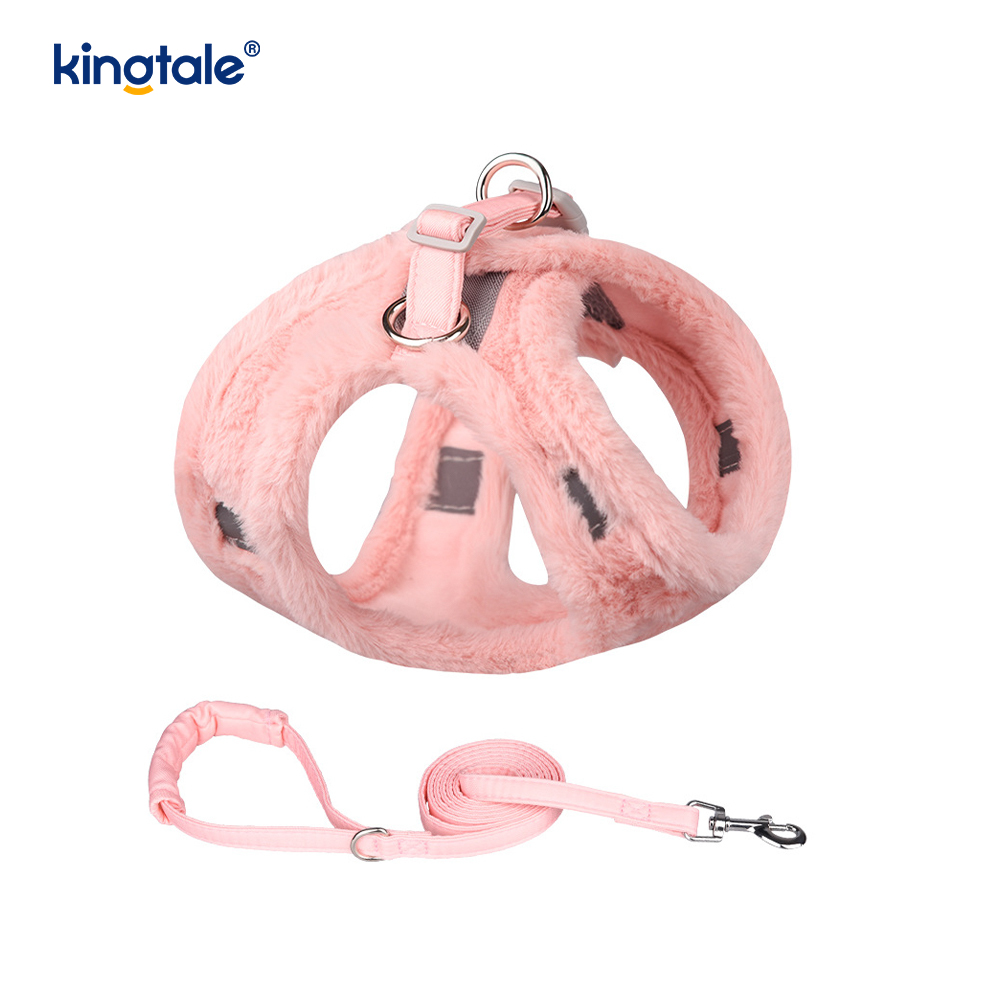 Plush Pet canis iungite Leash Set Autumnus Ambulans canes Iunge Vest