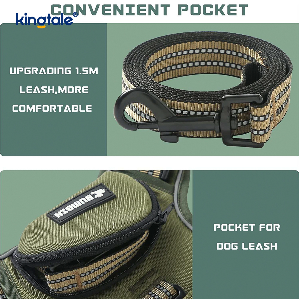 Product No Choke Pet Vest cum Dog Leash Reflective Pet Ambulans iungite