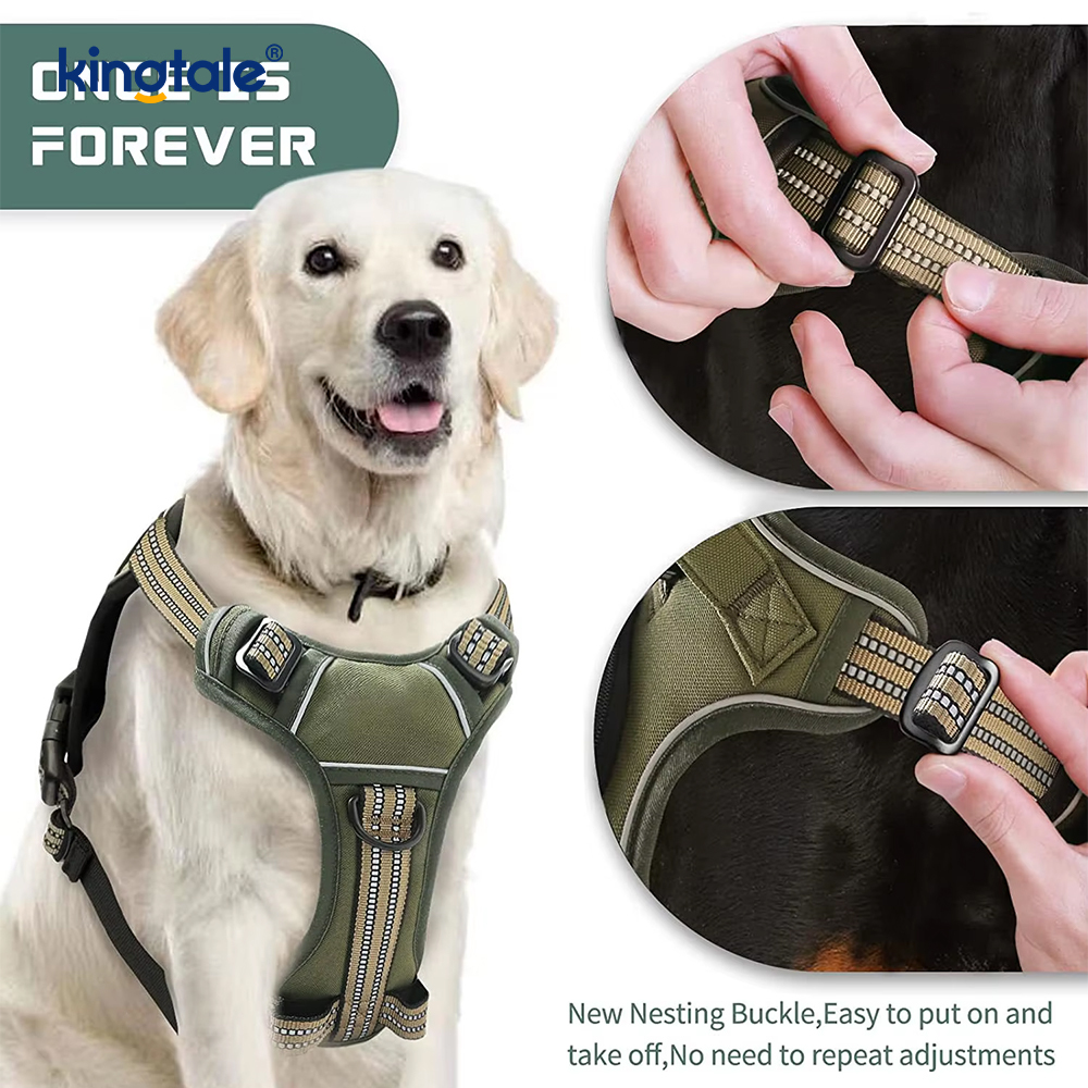 Product No Choke Pet Vest cum Dog Leash Reflective Pet Ambulans iungite