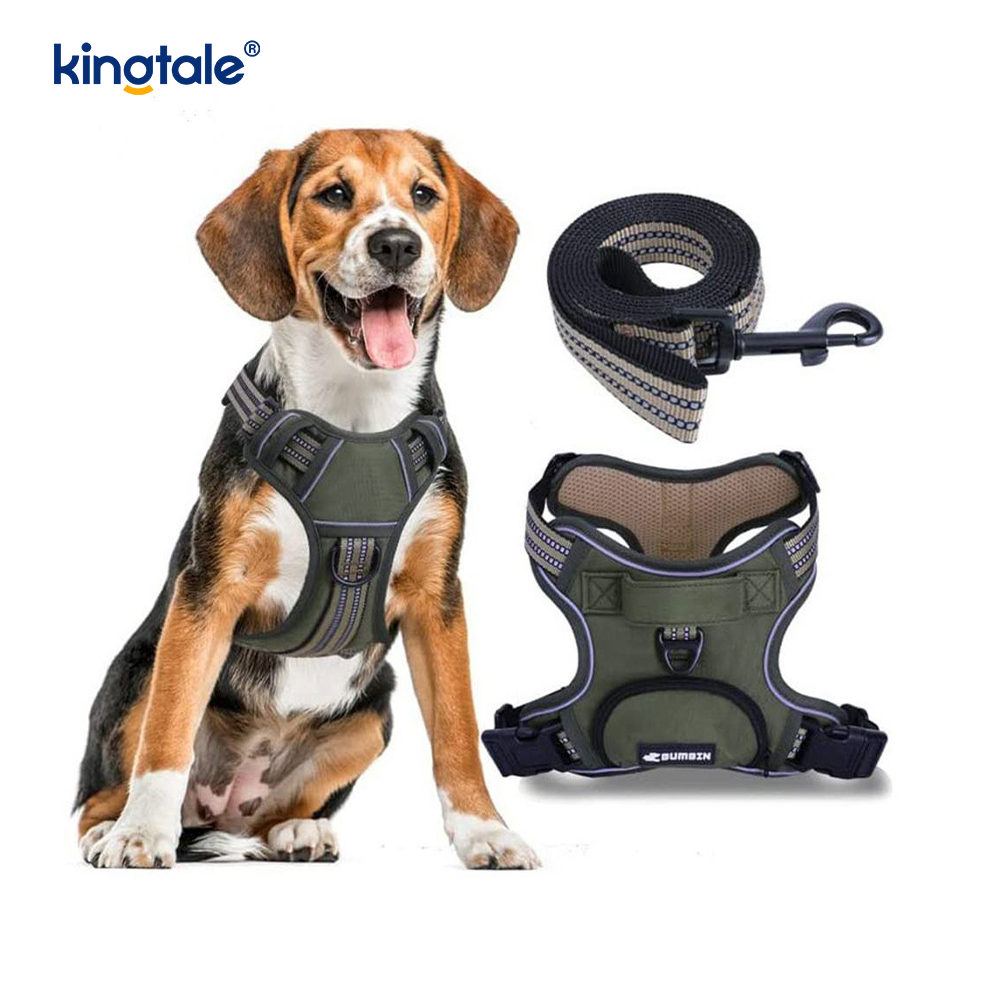 Product No Choke Pet Vest cum Dog Leash Reflective Pet Ambulans iungite