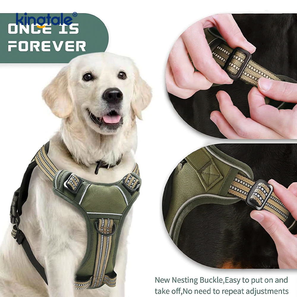 Product No Choke Pet Vest cum Dog Leash Reflective Pet Ambulans iungite