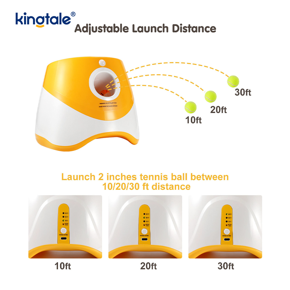 Automatic Ball Launcher cum 3 Mini Tennis Ball Dog Toys Outdoor