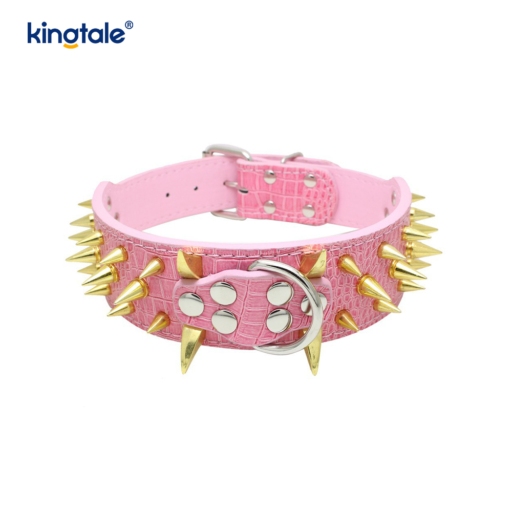 Acuta Spiked Studded Dog Collar Stylish Leather Dog Collars