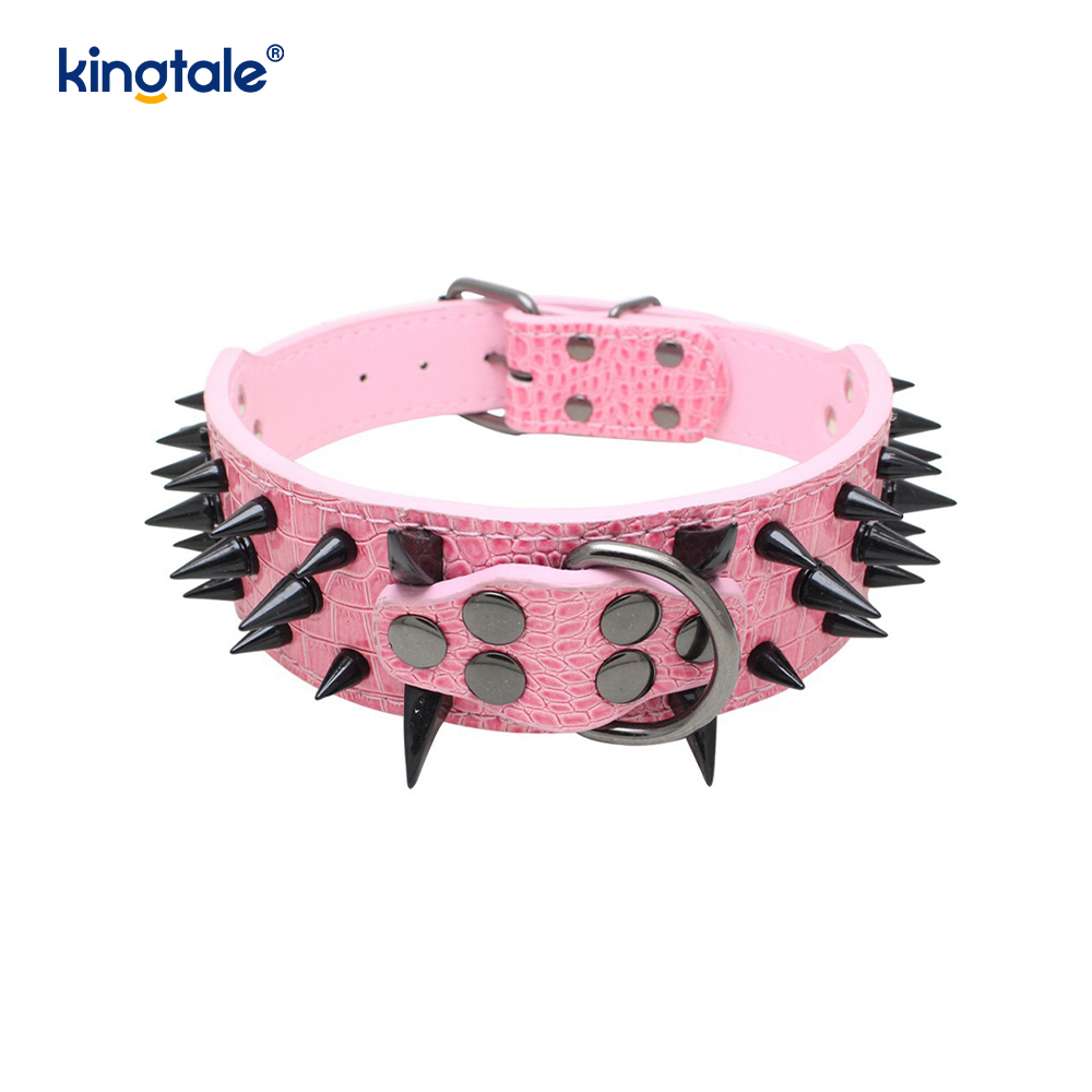 Acuta Spiked Studded Dog Collar Stylish Leather Dog Collars