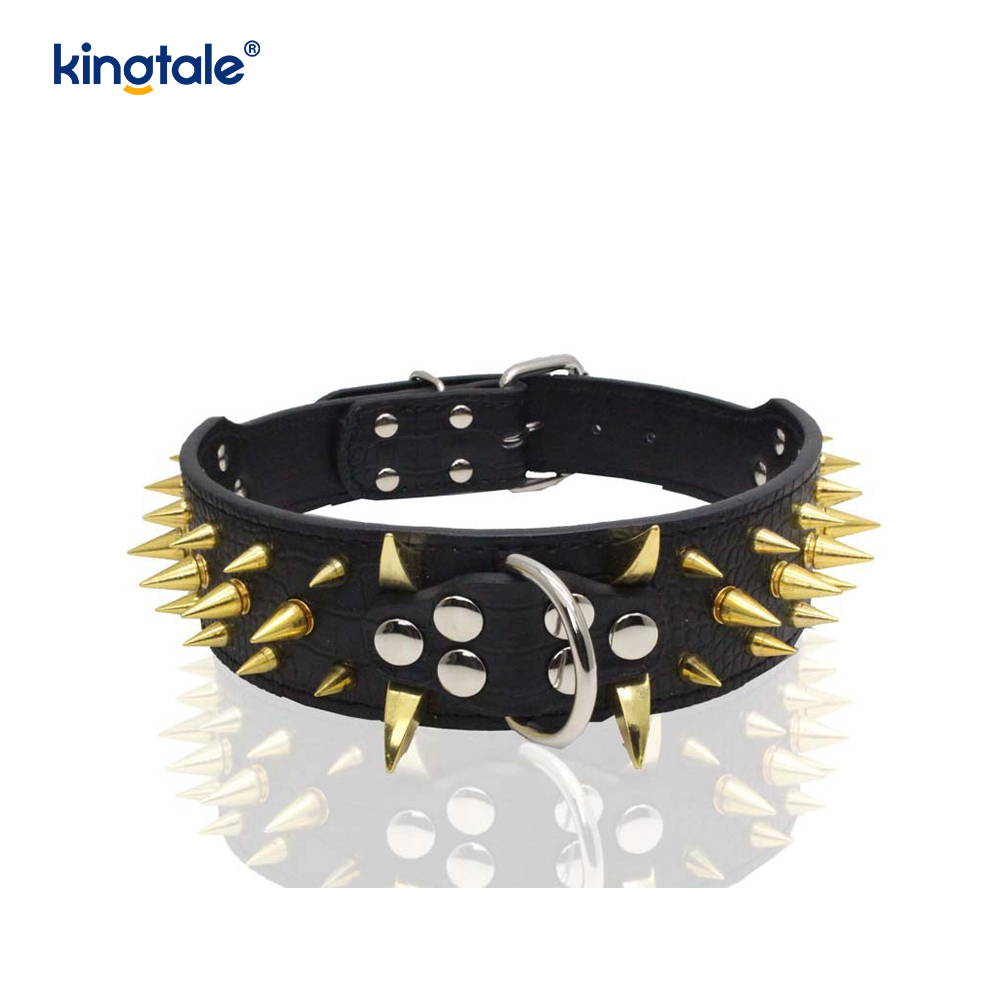 Acuta Spiked Studded Dog Collar Stylish Leather Dog Collars