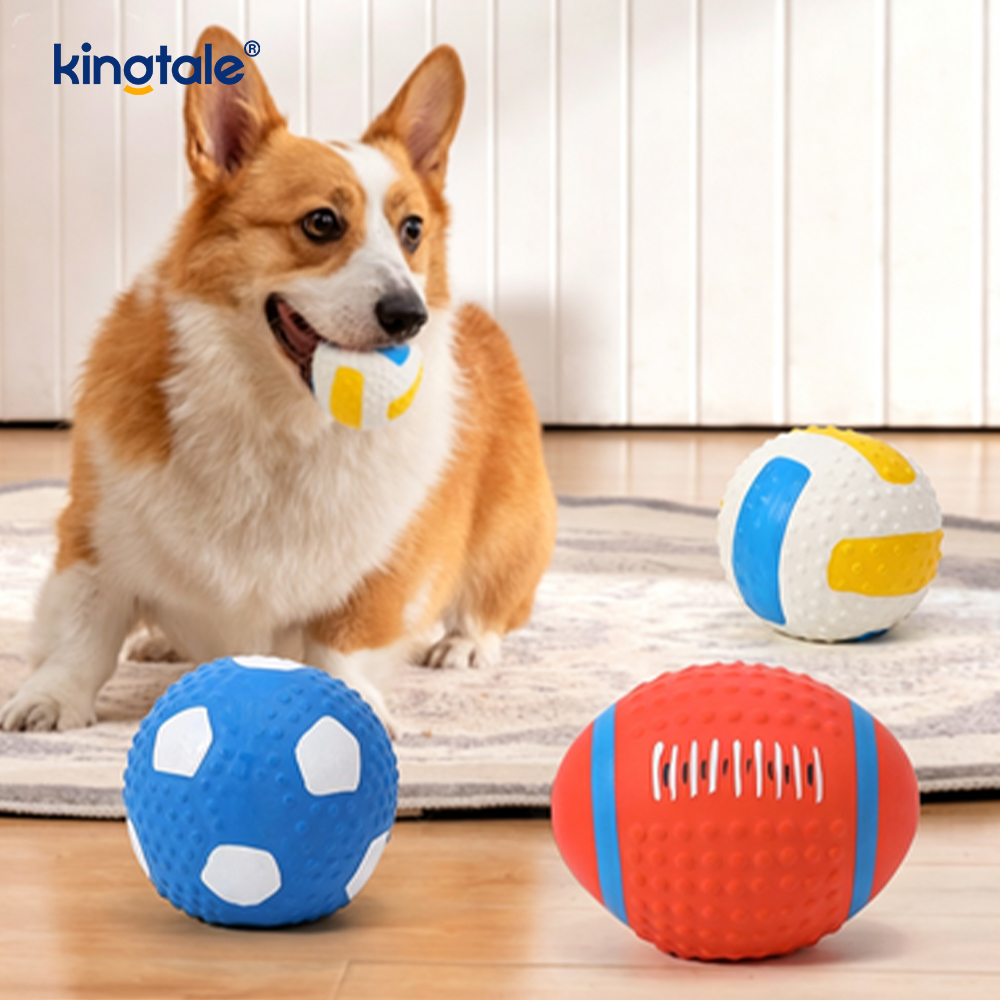 Aliquam Squeaky Pet Toys (Football, Soccer, pulvinar)