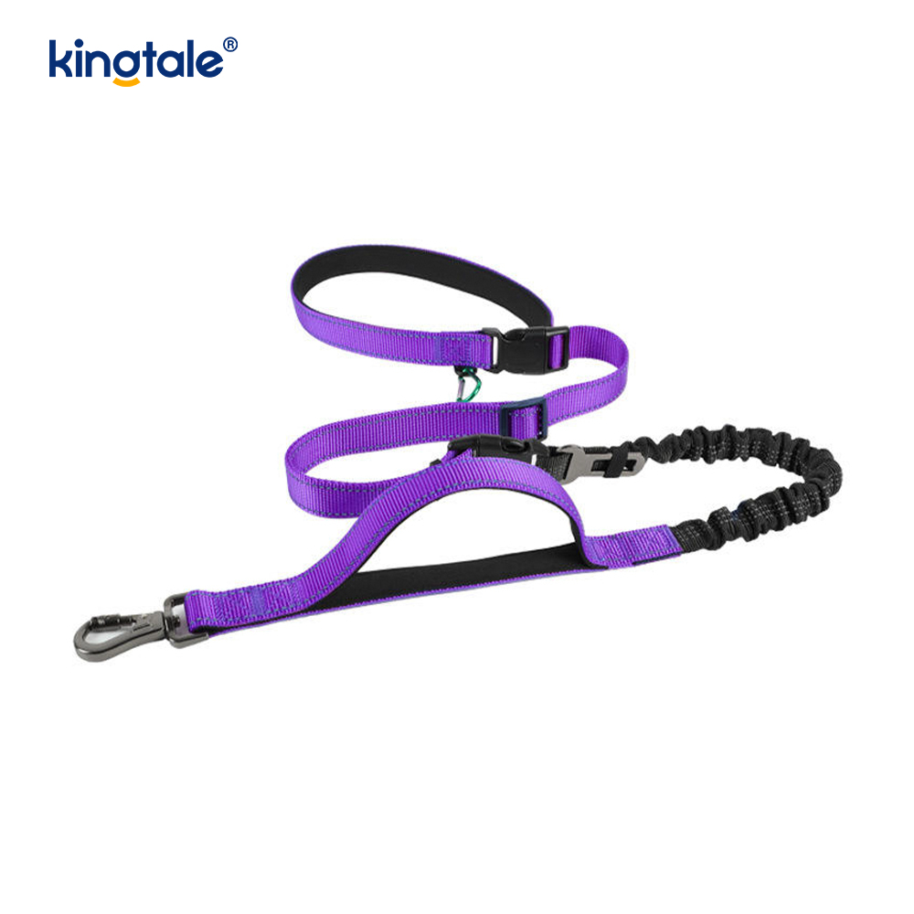 Reflective Crossbody Manus Free Dog Leash Pet Collars