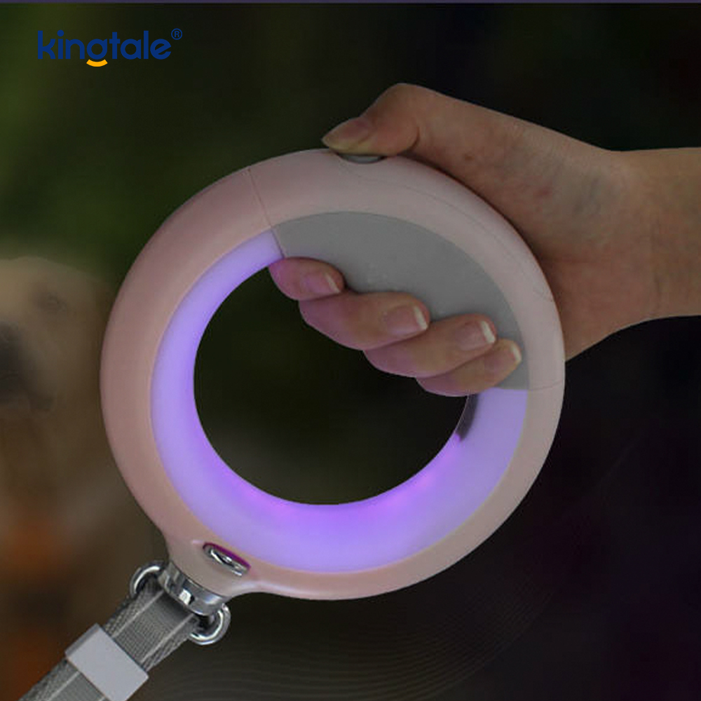 Retractable Leash cum DUXERIT canis ambulans Leash Nylon Traction Funem