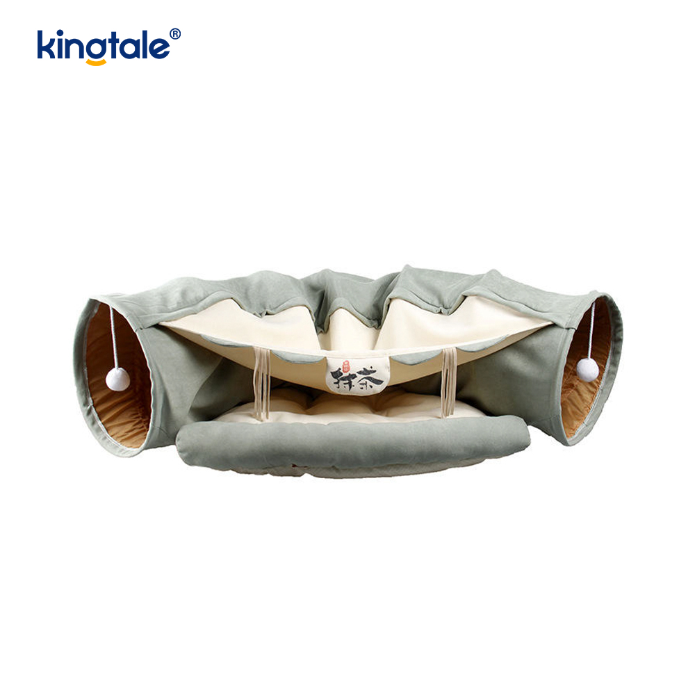 Collapsible Cat Play Tunnel Interactive Toy Maze Cat House Tunnels Indoor