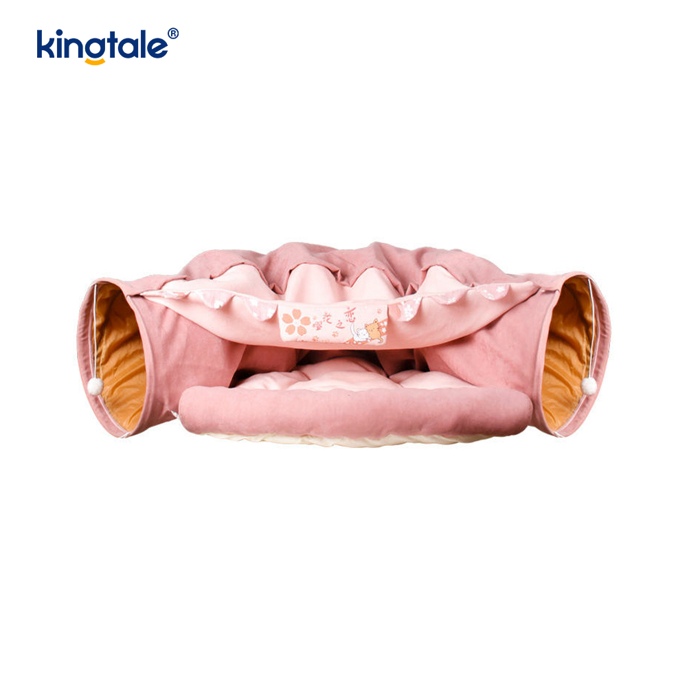 Collapsible Cat Play Tunnel Interactive Toy Maze Cat House Tunnels Indoor