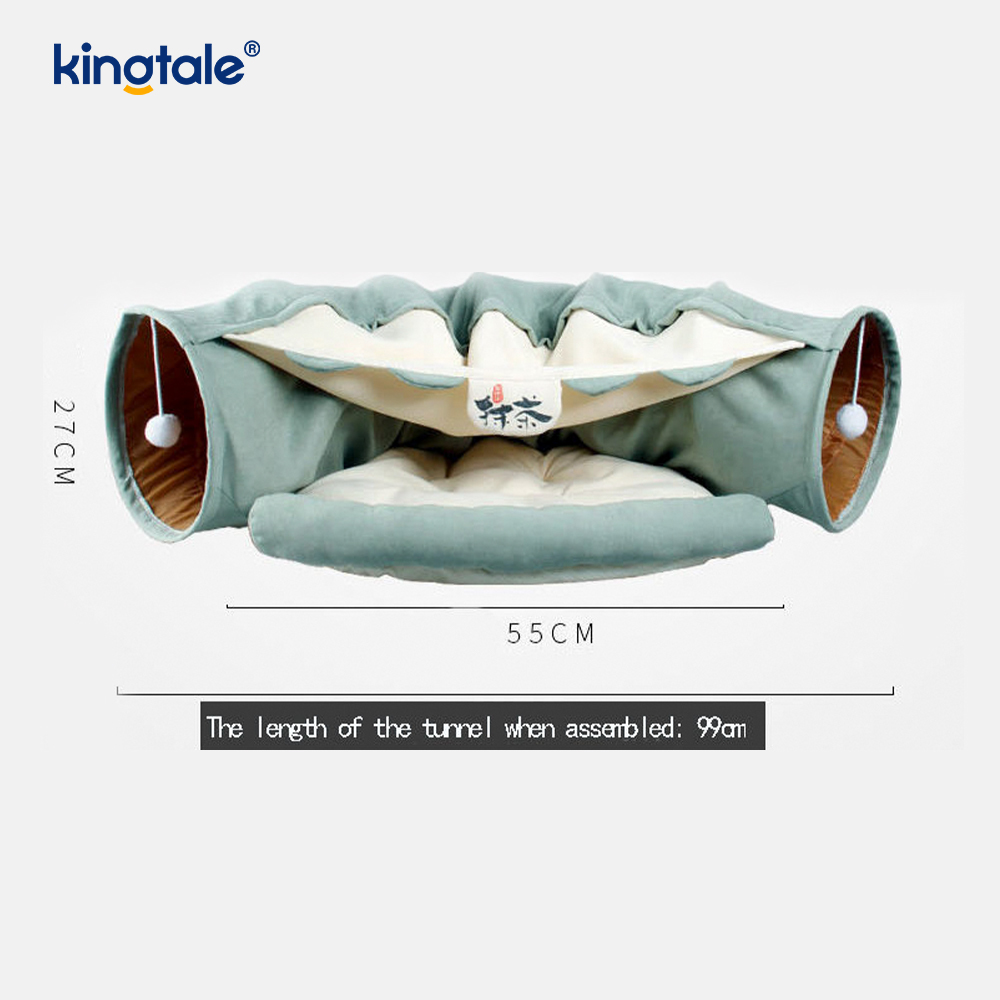 Collapsible Cat Play Tunnel Interactive Toy Maze Cat House Tunnels Indoor