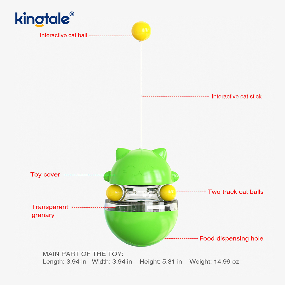 Interactive Cat Toy The Tumbler Teases the Cat and Misses the Ball New Cat Toy