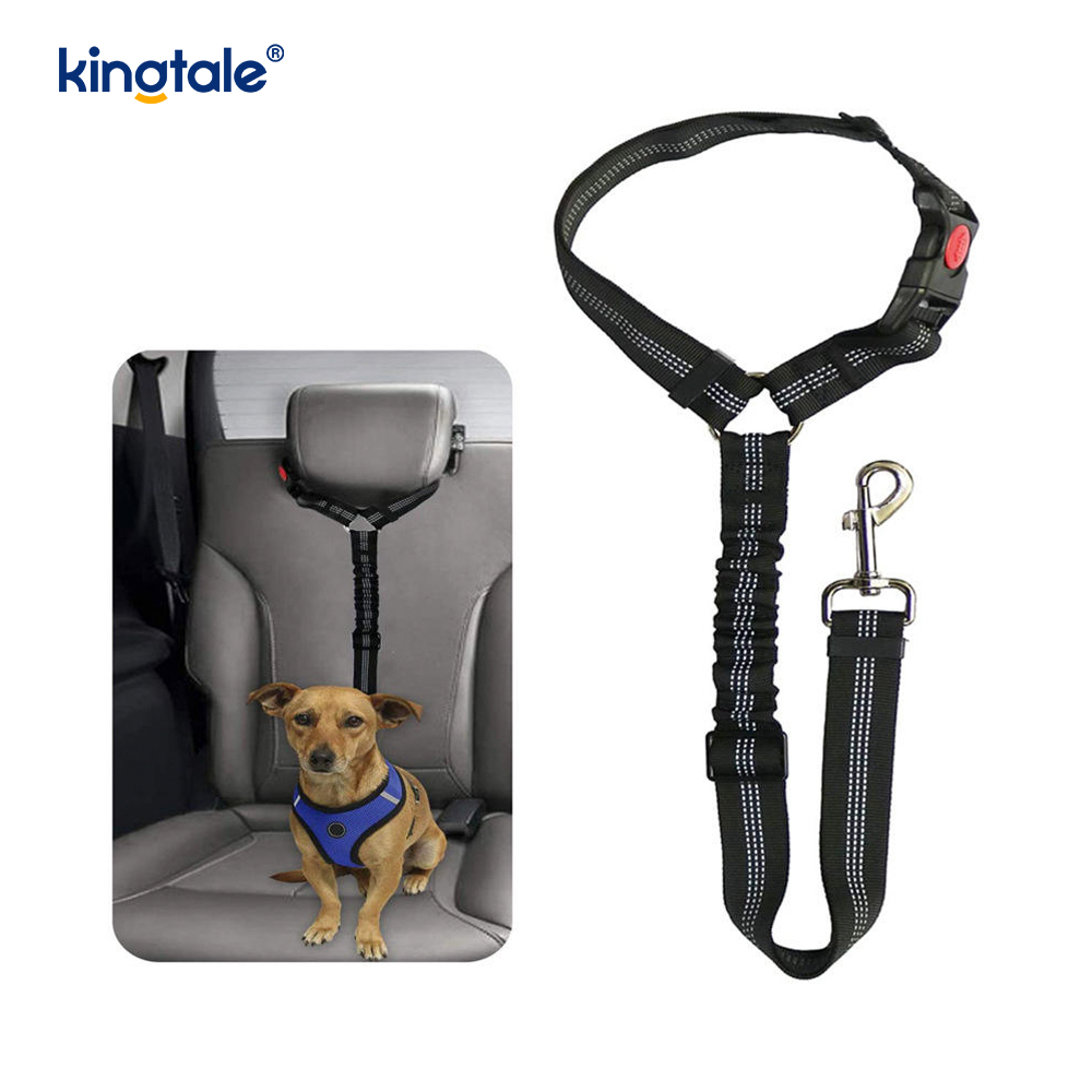 Dura Polyester Reflective Pet Car Sedes Cingulum Leash Anti-Rush