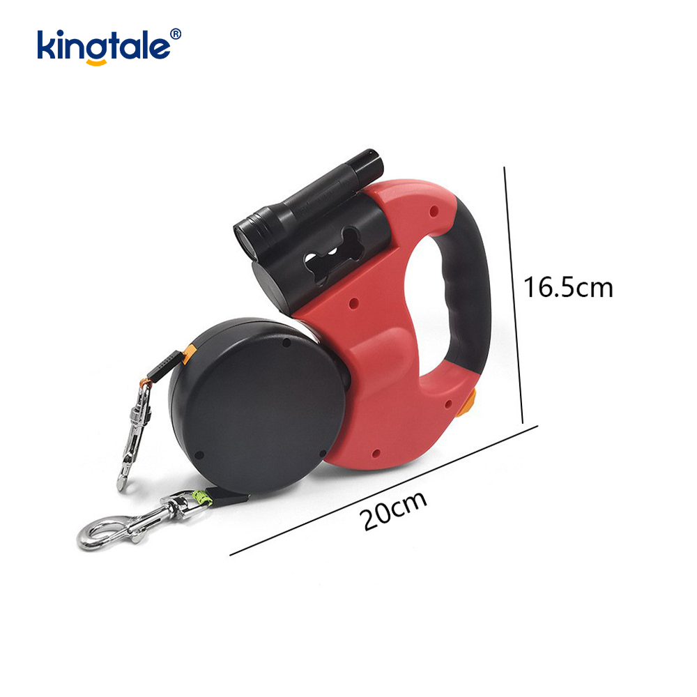CCCLX Degree Retractable duplex canis Leash cum DUXERIT lux