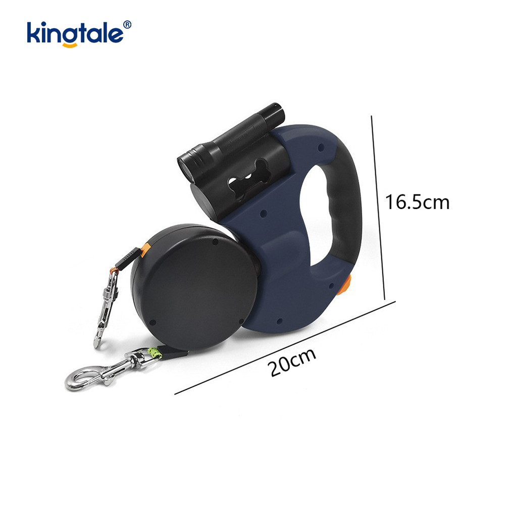 CCCLX Degree Retractable duplex canis Leash cum DUXERIT lux