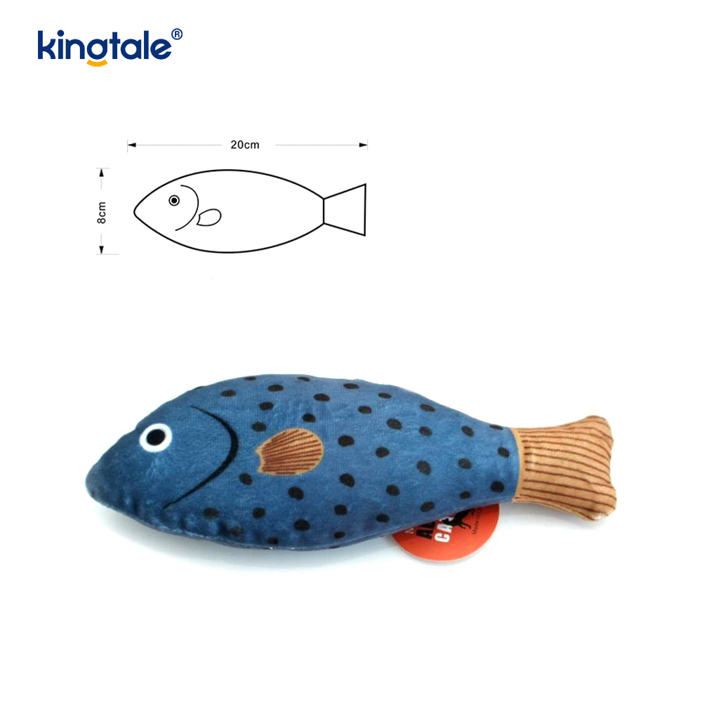 Squeaky Dura Catnip Cat Toys cum variis realistica Piscium