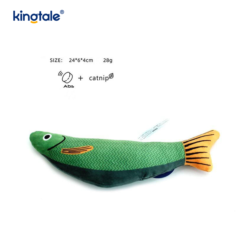 Squeaky Dura Catnip Cat Toys cum variis realistica Piscium
