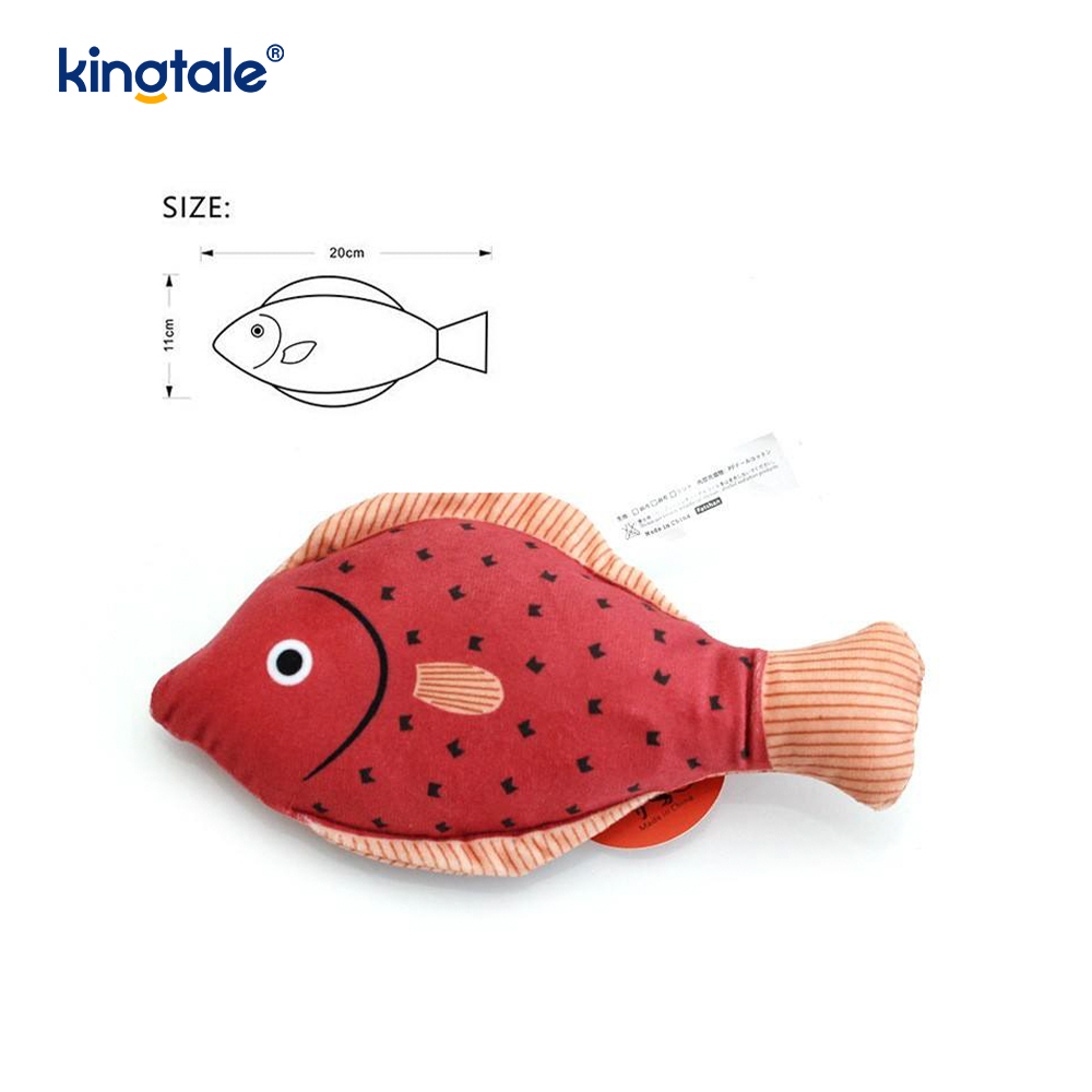 Squeaky Dura Catnip Cat Toys cum variis realistica Piscium