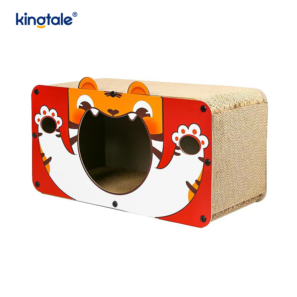Corrugated Paper Board Cat Scratcher Indoor Toy cum Catnip