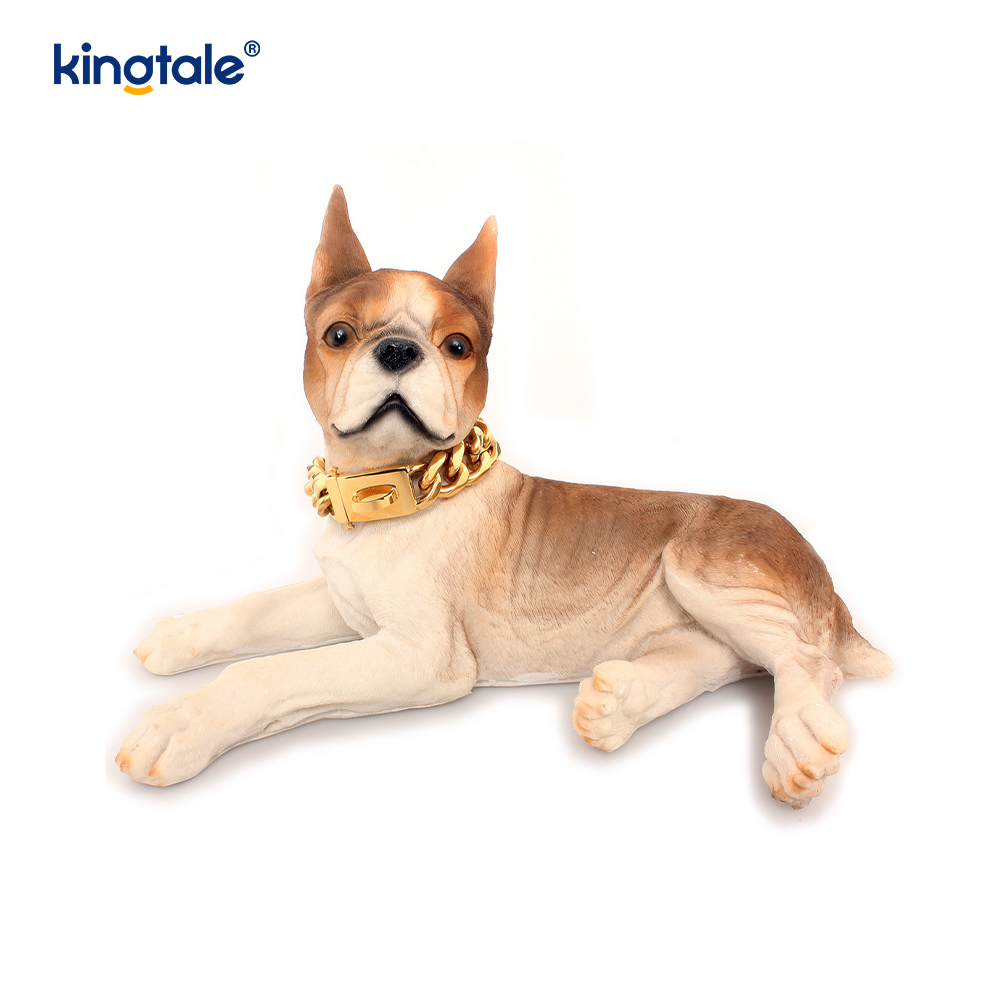 Fashion Plated Steel Pet Cubanus Link Dog Choke Chain Collar